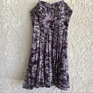 Flower Strapless dress